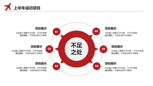 简约型上半年工作总结通用PPT模板