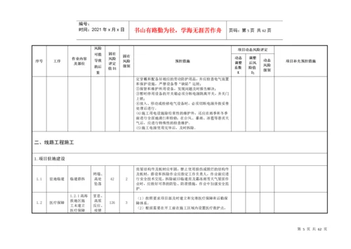 施工安全风险动态识别、评估及预控措施台帐.docx