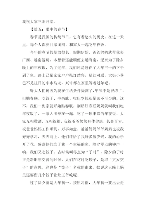 眼中的春节作文.docx