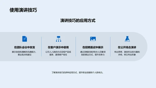 职场演讲技巧研讨PPT模板