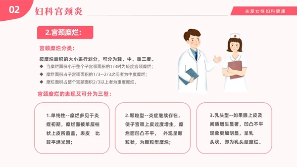 红色温馨关注女性妇科健康妇科疾病知识讲座PPT