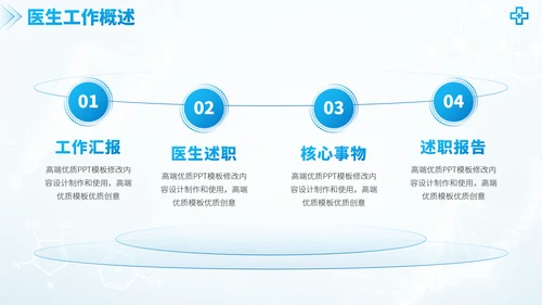 蓝色医学手术室医疗医生团队工作汇报述职答辩年终总结报告医药研究PPT模板