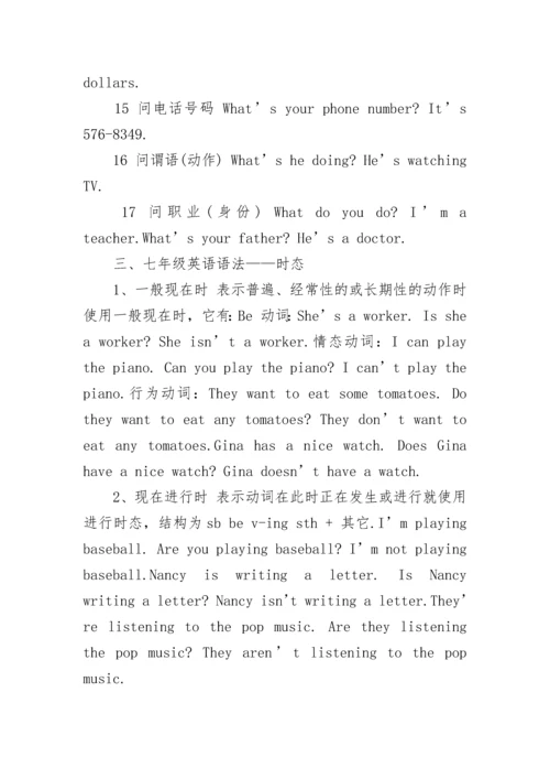 七年级英语下册语法总结.docx