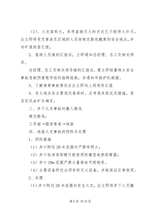 煤矿灾害预防与处理工作计划.docx