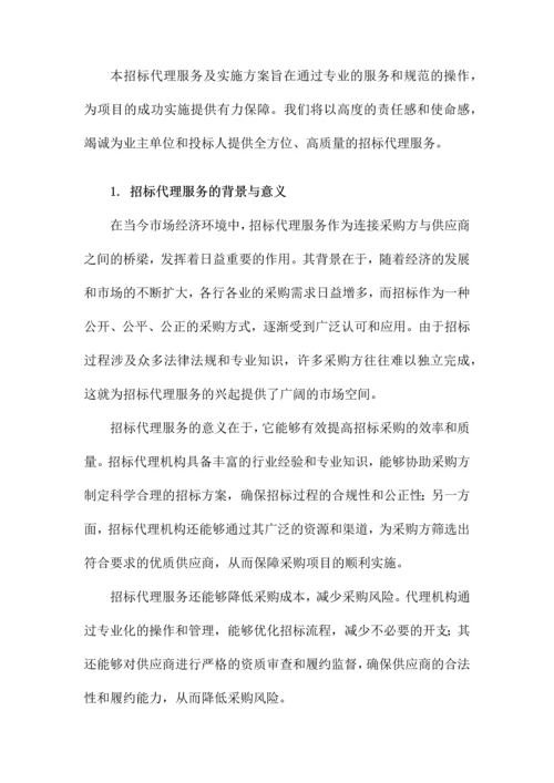 招标代理服务及实施方案.docx