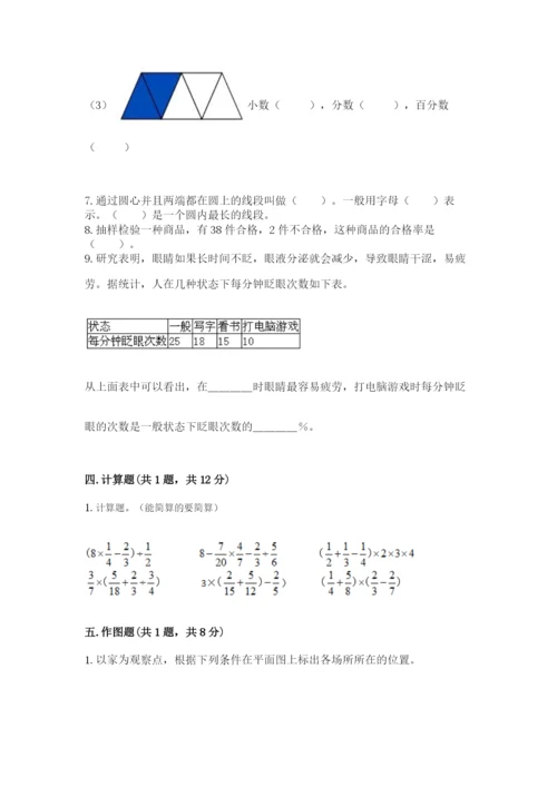 小学数学六年级上册期末考试试卷及完整答案一套.docx