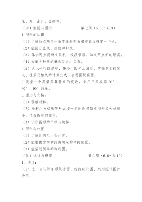 小学数学复习备考计划.docx