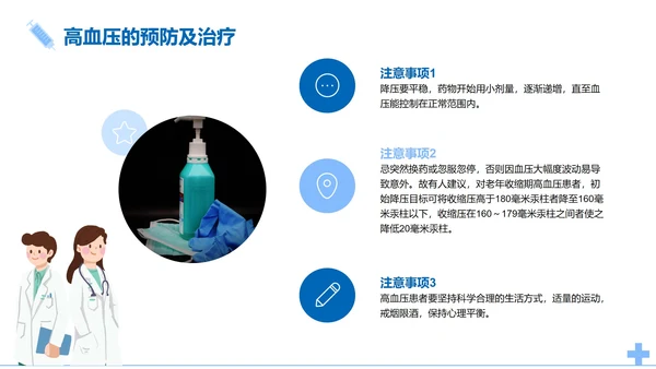 简约医疗高血压知识医学科普课件PPT模板