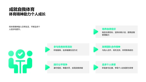 探索体育精神PPT模板