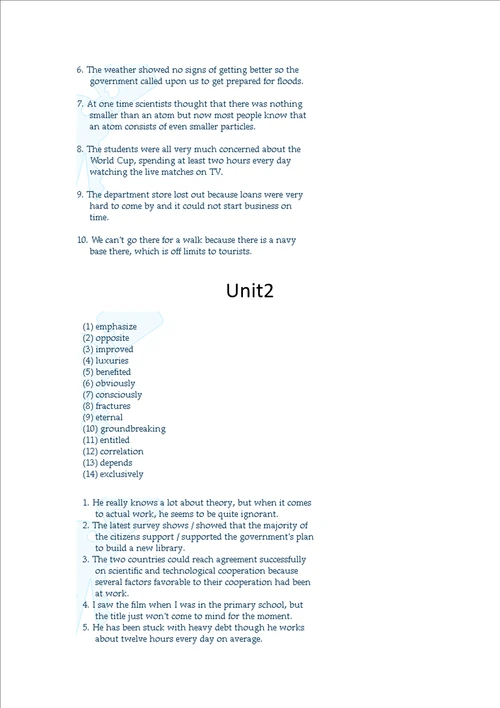 新世纪大学英语综合教程4课后答案