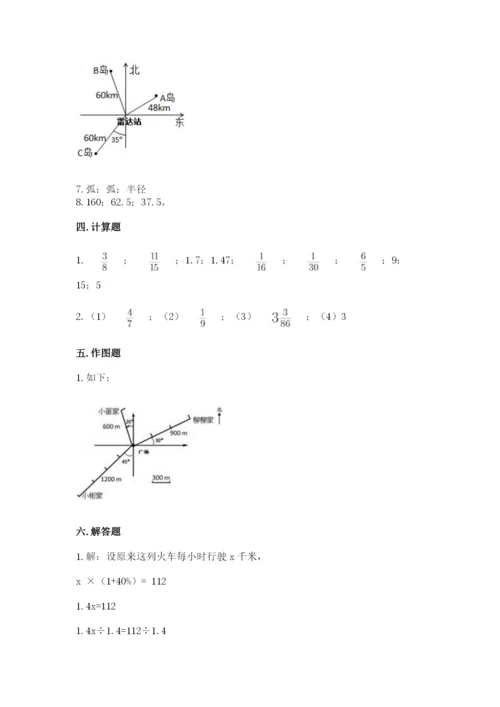 小学数学六年级上册期末卷附完整答案（各地真题）.docx