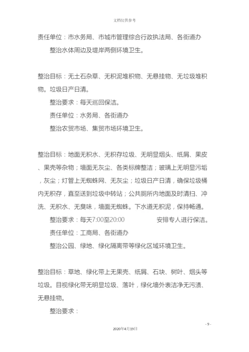 城管局加强城乡环境卫生集中整治工作实施方案.docx