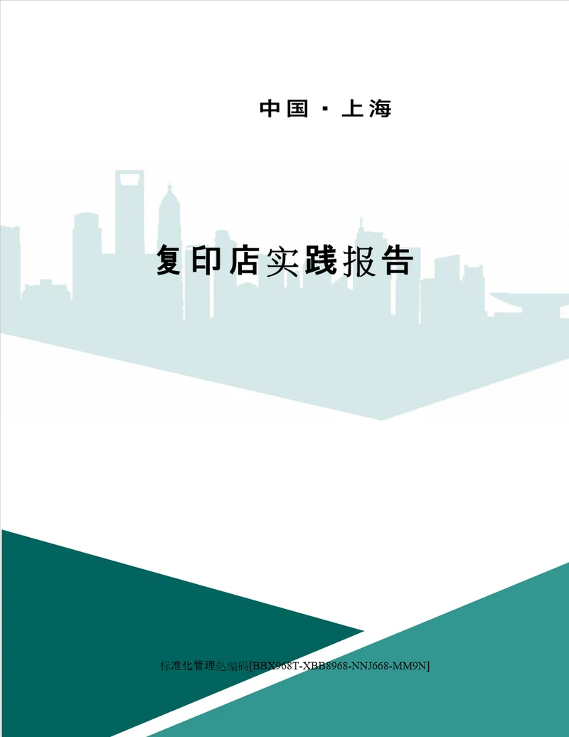 复印店实践报告