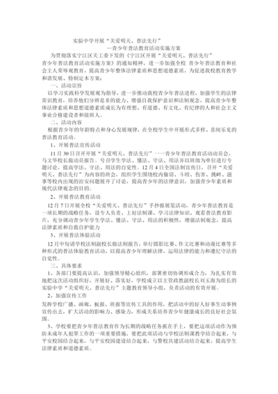 青少年普法教育活动方案.docx