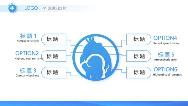 蓝色创意手术室医疗废物管理PPT动态模板