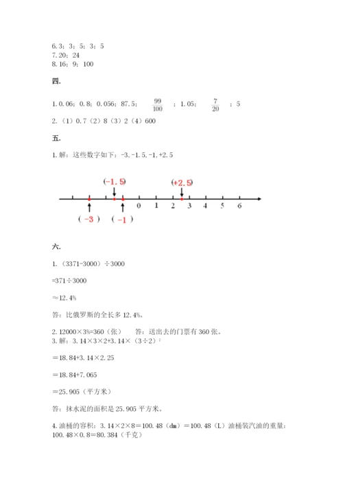 苏教版六年级数学小升初试卷【真题汇编】.docx