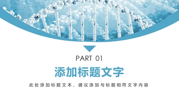 医疗基因细胞生物研究报告医学研究工作汇报PPT模板