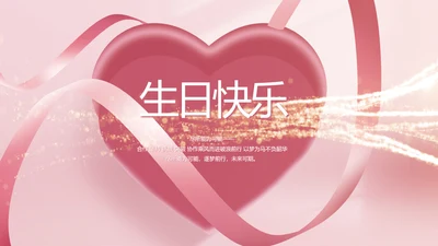 生日快乐生日派对纪念册电子相册PPT