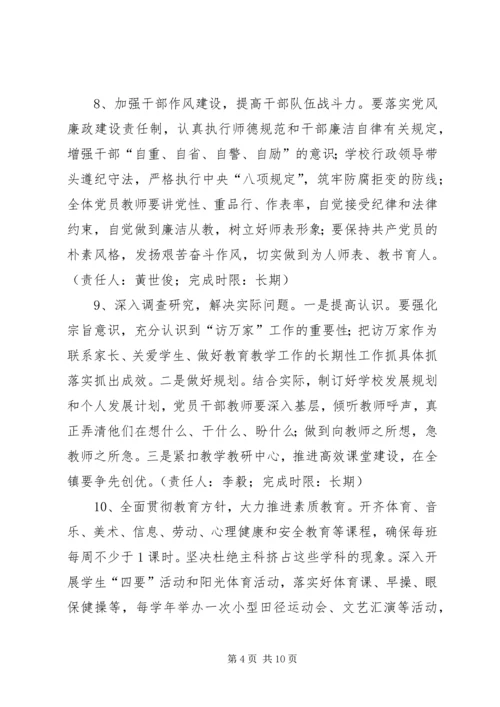 庙沟门第二小学党的群众路线教育实践活动会议议程.docx