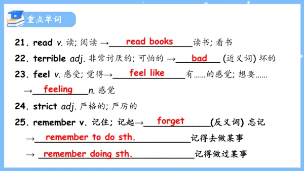 Unit 4 Don't eat in class单元复习课件（词组+句型+知识点+语法+写作指导+