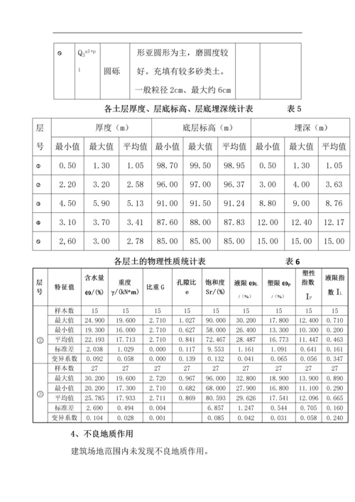 岩土工程勘察报告课程设计.docx