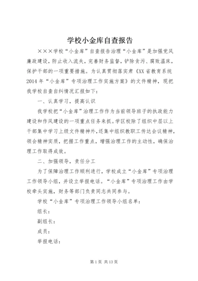 学校小金库自查报告.docx