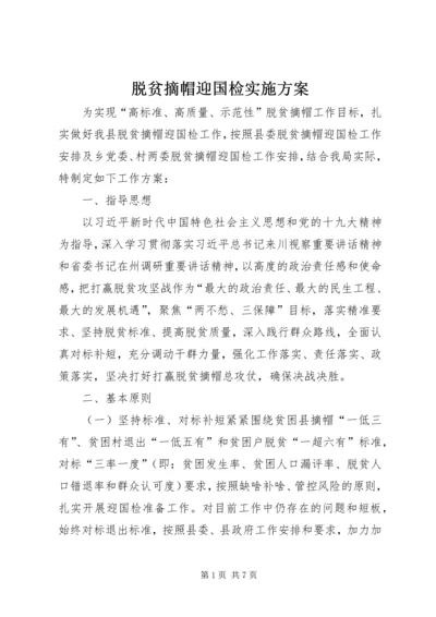 脱贫摘帽迎国检实施方案.docx