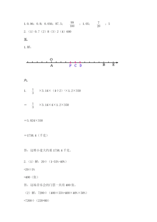 甘肃省【小升初】2023年小升初数学试卷含答案（预热题）.docx