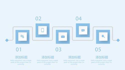 蓝色简约大方医疗牙科口腔健康动态PPT