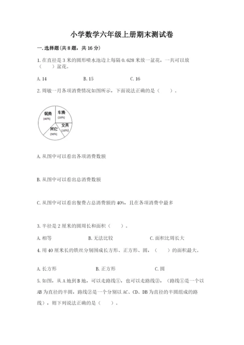 小学数学六年级上册期末测试卷含答案ab卷.docx