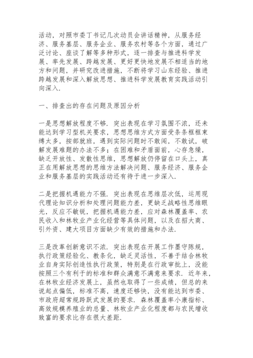 解放思想大讨论民主生活会个人发言.docx