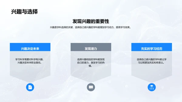 科学学习与职业规划