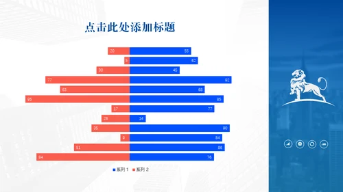 商业写字楼CBD商务年中汇报总结通用PPT模板