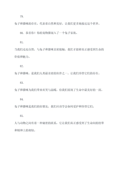 鲁迅兔和猫的名言名句