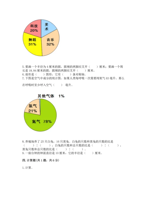 人教版六年级上册数学期末测试卷带答案（典型题）.docx