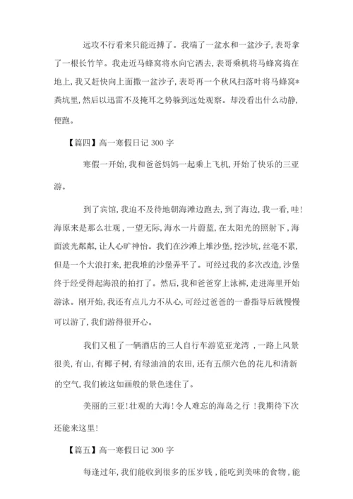 高一寒假日记300字六篇.docx