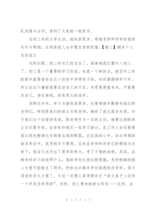 期末个人总结范文模板.docx