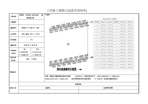 测量放线报验申请表