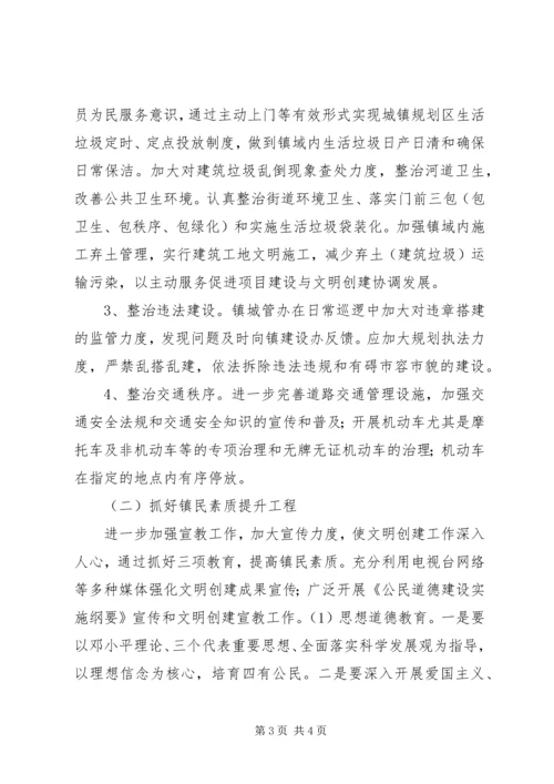 乡镇文明示范镇建设规划.docx