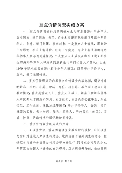 重点侨情调查实施方案 (3).docx