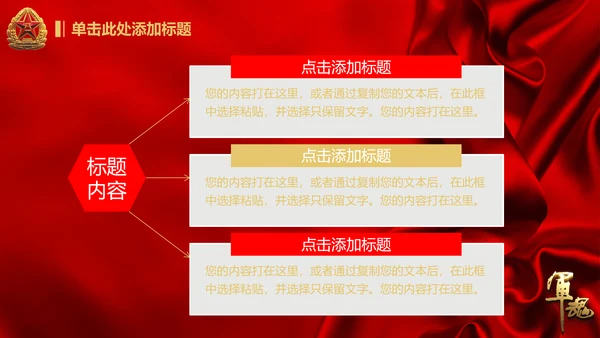 军魂党政八一军队动态PPT
