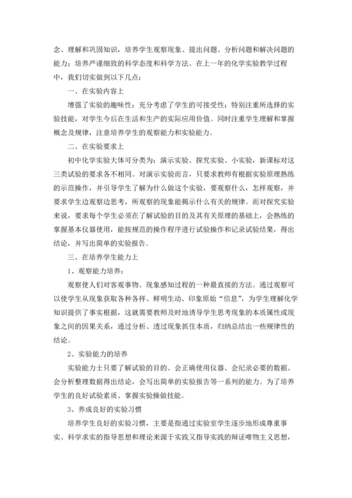 化学实验教学总结.docx