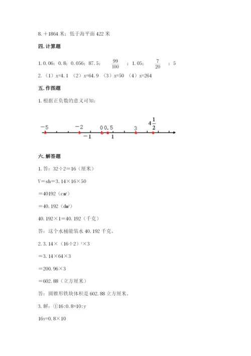 小升初数学期末测试卷完整版.docx