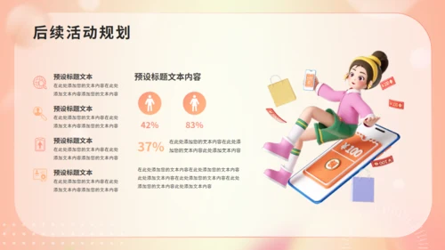 618电商活动数据复盘报告通用PPT模板