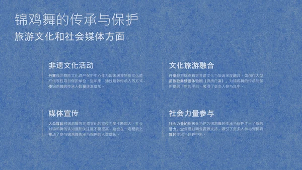 蓝色简约纹样非遗苗族文化介绍PPT模板