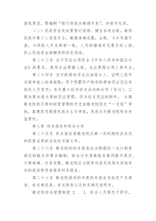 敬老院财务管理制度.docx