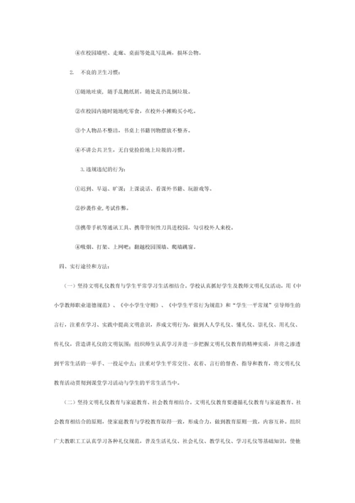 开展文明礼仪教育活动方案.docx