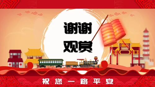 春运抢票攻略火车票PPT模板