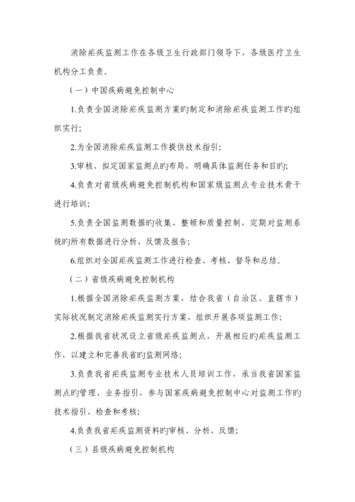 全国消除疟疾监测专题方案.docx