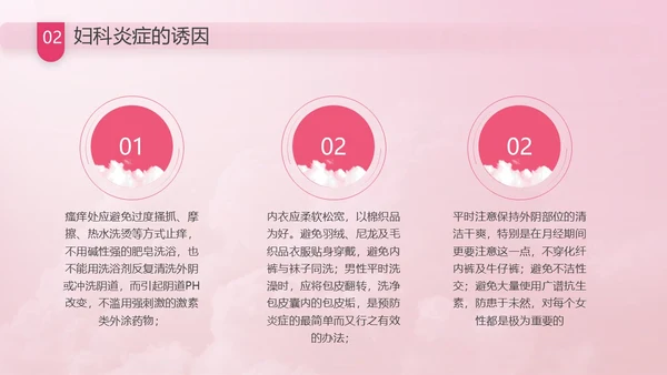 粉色花卉插画风关爱女性健康教育科普讲座课件动态PPT妇女节